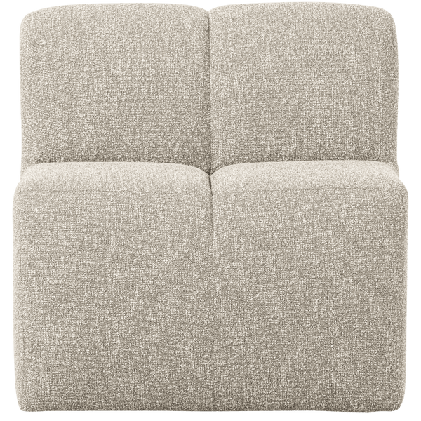 MOJO EETBANK 84 CM MET RUGLEUNING BOUCLE BEIGE MELANGE