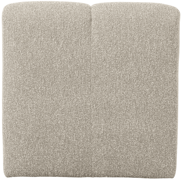MOJO EETBANK 84 CM MET RUGLEUNING BOUCLE BEIGE MELANGE