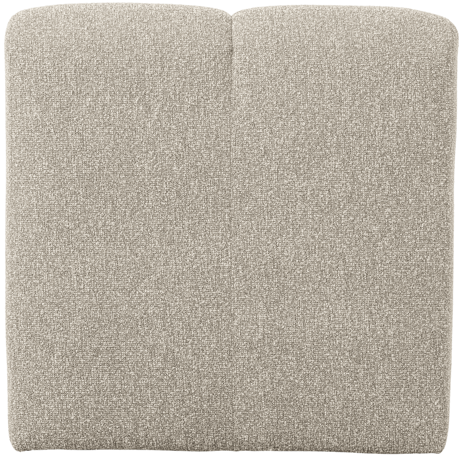 MOJO EETBANK 84 CM MET RUGLEUNING BOUCLE BEIGE MELANGE