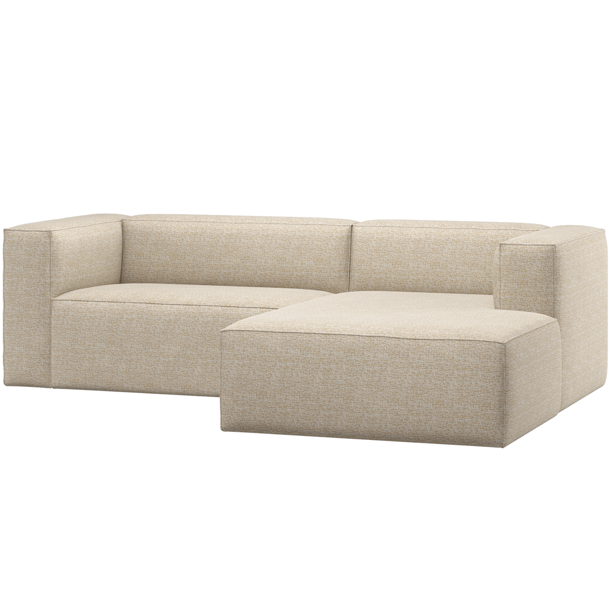 BEAN CHAISE LONGUE BANK RECHTS BEIGE MELANGE