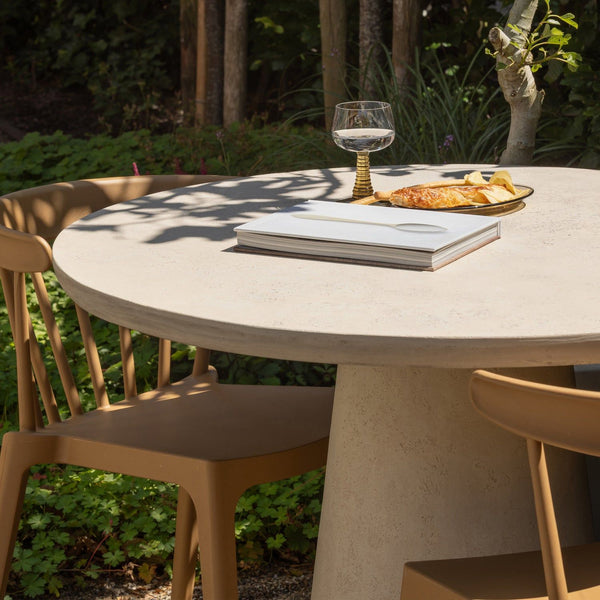 BLISS TUINSTOEL MET SPIJLEN KARAMEL MELANGE