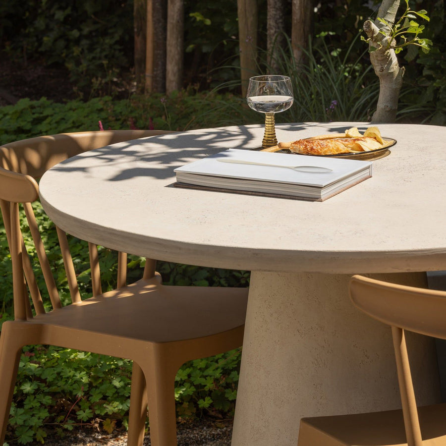 BLISS TUINSTOEL MET SPIJLEN KARAMEL MELANGE