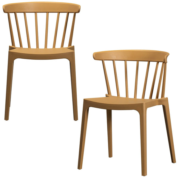 BLISS TUINSTOEL MET SPIJLEN KARAMEL MELANGE
