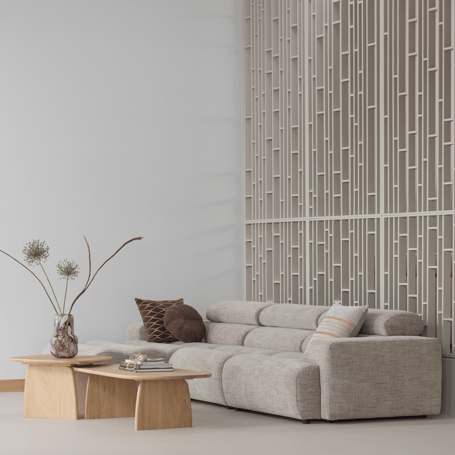 NOVI CHAISE LONGUE BANK LINKS NATUREL MELANGE
