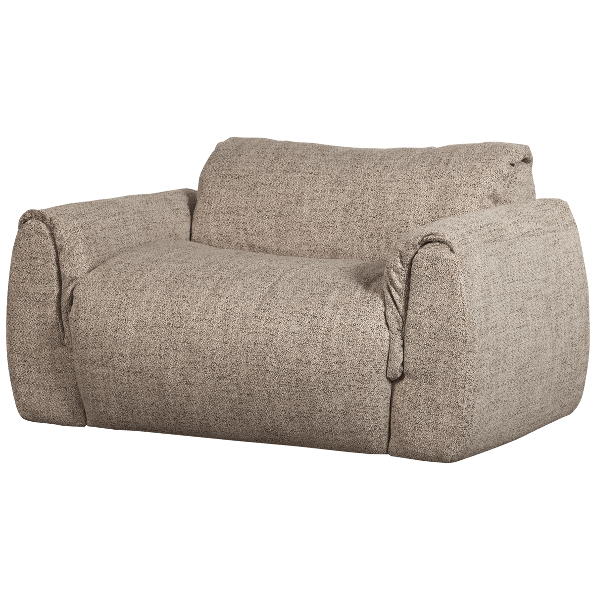 BAGGY LOVESEAT GEWEVEN STOF BRUIN MELANGE