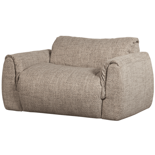 BAGGY LOVESEAT GEWEVEN STOF BRUIN MELANGE