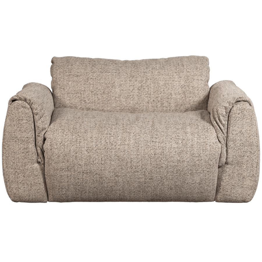 BAGGY LOVESEAT GEWEVEN STOF BRUIN MELANGE