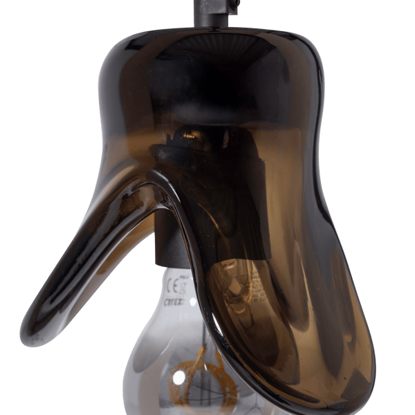 ELLE HANGLAMP KLEIN GLAS BRUIN