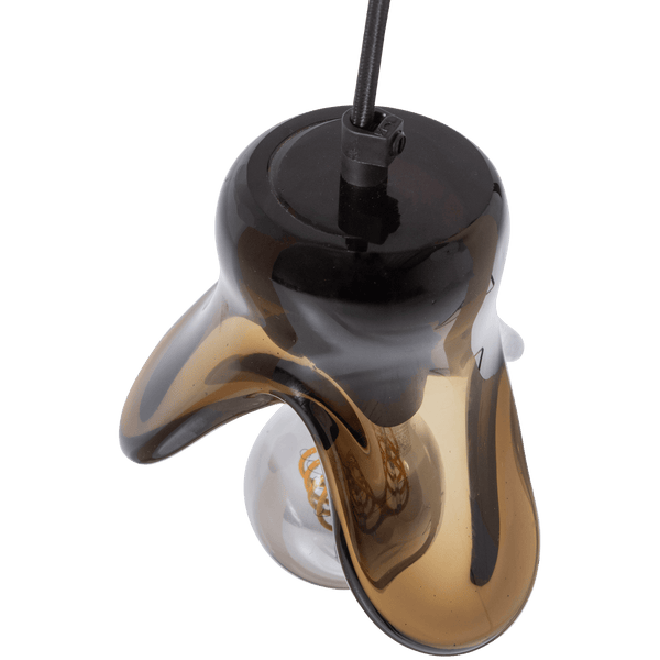 ELLE HANGLAMP KLEIN GLAS BRUIN