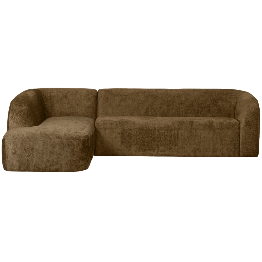 SLOPING HOEKBANK LINKS STRUCTURE VELVET BRASS