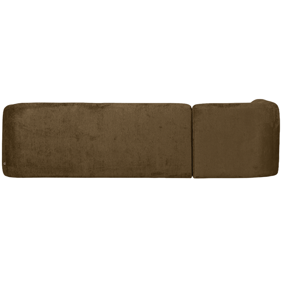 SLOPING HOEKBANK LINKS STRUCTURE VELVET BRASS