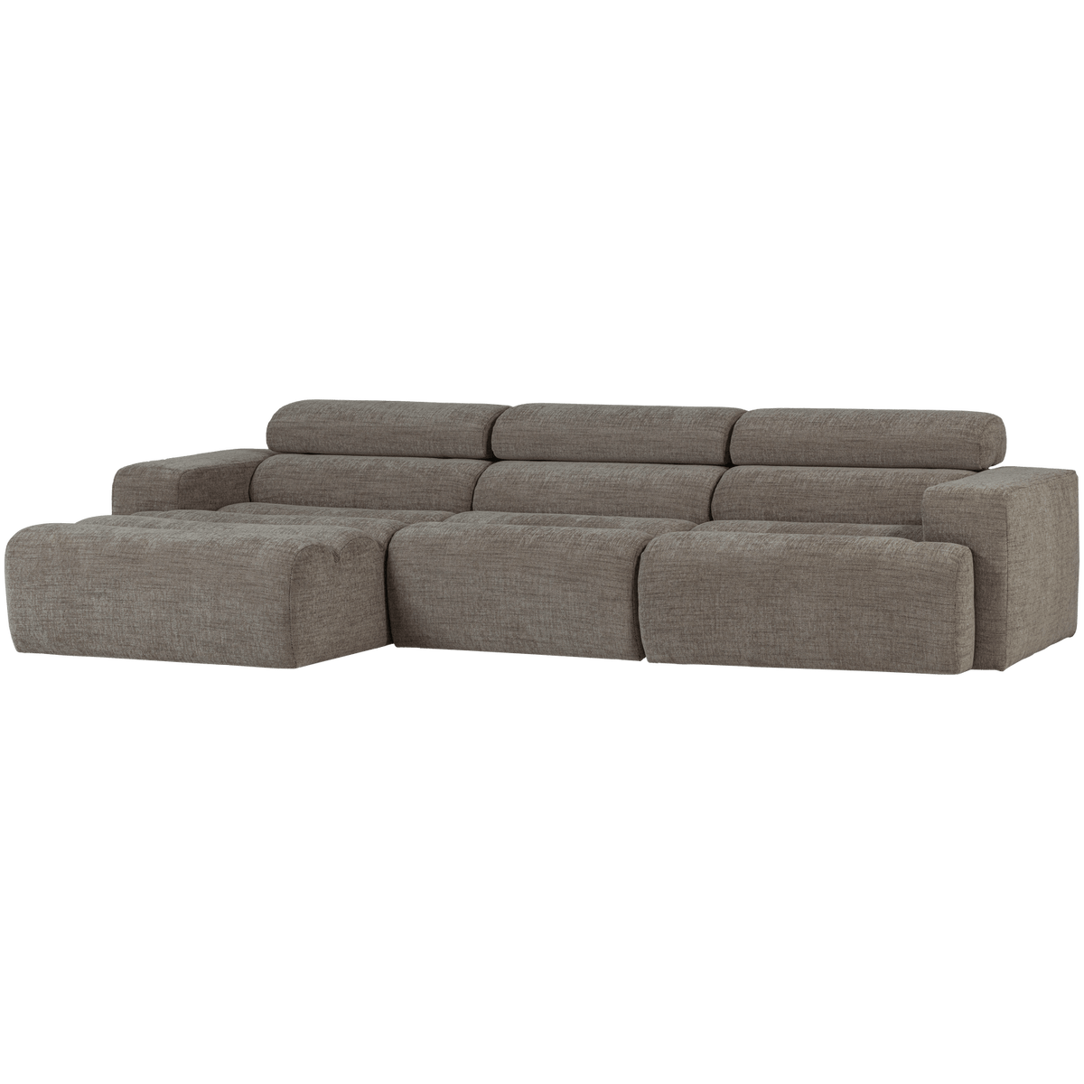 NOVI CHAISE LONGUE BANK LINKS GRIJS MELANGE