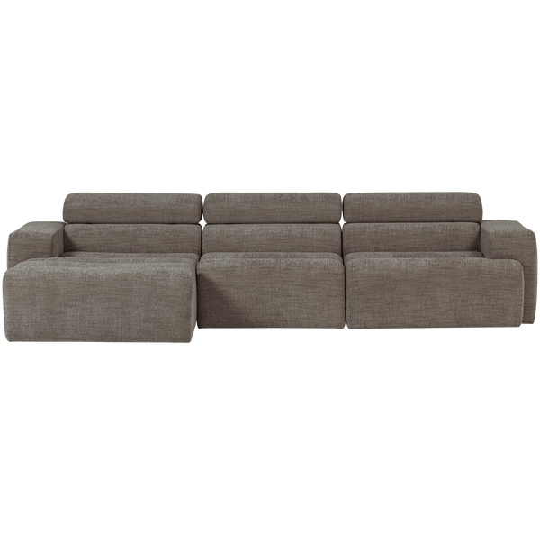 NOVI CHAISE LONGUE BANK LINKS GRIJS MELANGE