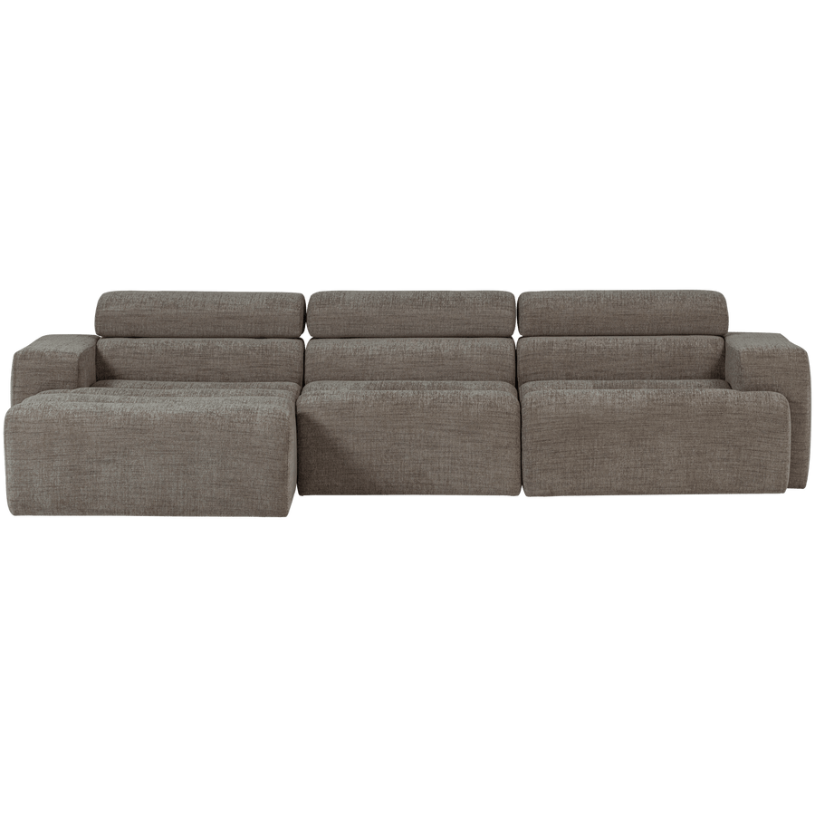 NOVI CHAISE LONGUE BANK LINKS GRIJS MELANGE