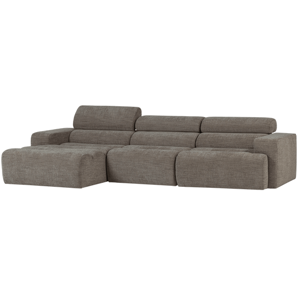 NOVI CHAISE LONGUE BANK LINKS GRIJS MELANGE