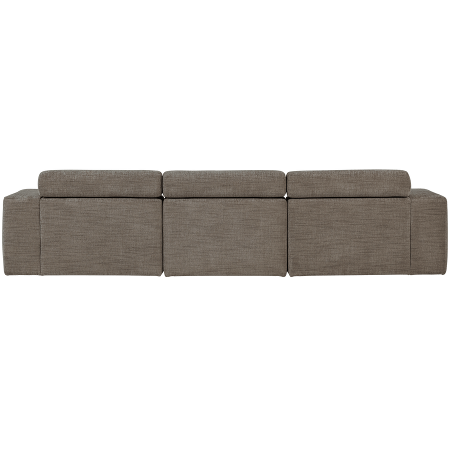 NOVI CHAISE LONGUE BANK LINKS GRIJS MELANGE