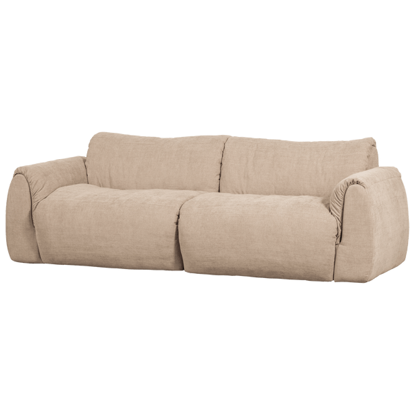 BAGGY 2-ZITS BANK GEWEVEN CHENILLE ZAND