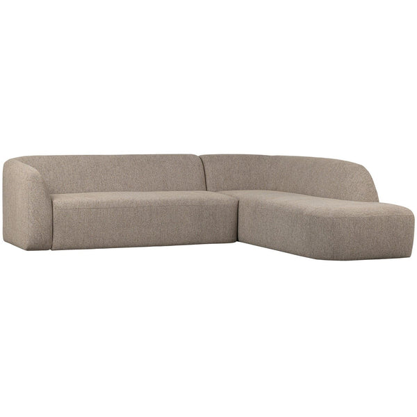 SLOPING HOEKBANK RECHTS NATUREL MELANGE