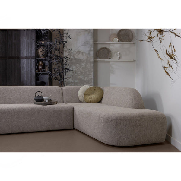 SLOPING HOEKBANK RECHTS NATUREL MELANGE