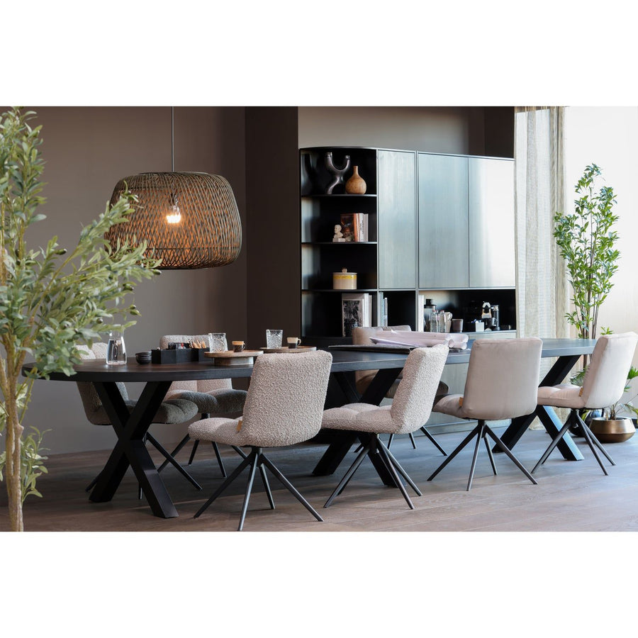 TABLO LUNGO EINDBLAD ROND ESSEN BLACKNIGHT MAT [fsc]