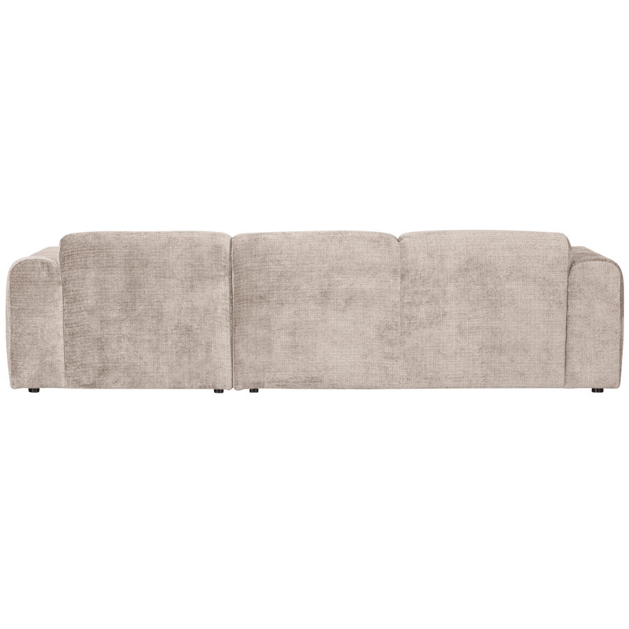 CLOUD CHAISE LONGUE BANK RECHTS CHENILLE NATUREL