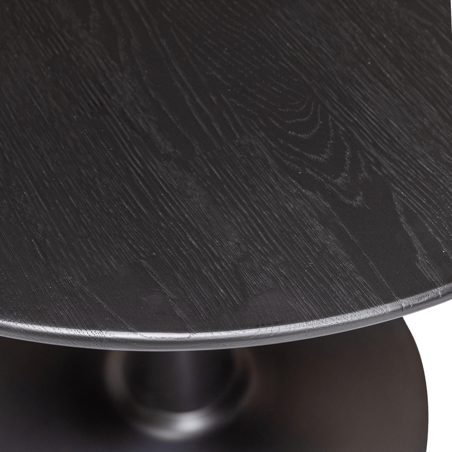 BISTRO TROMPETVOET METAAL MATZWART 72XO60 CM
