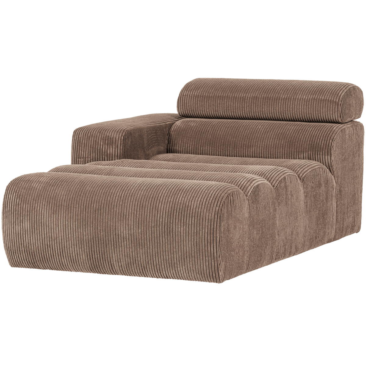 NOVI CHAISE LONGUE ELEMENT ARM LINKS RIBSTOF TAUPE