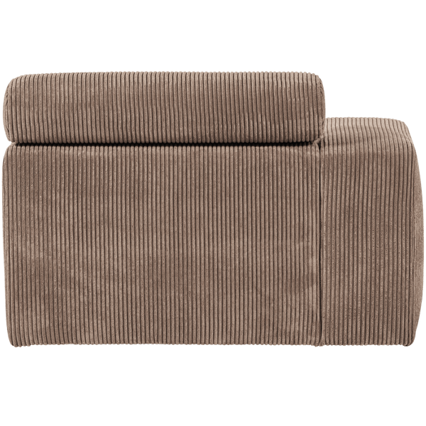 NOVI CHAISE LONGUE ELEMENT ARM LINKS RIBSTOF TAUPE