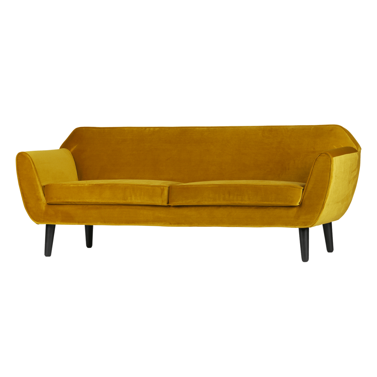 ROCCO BANK 187 CM VELVET OKERGEEL