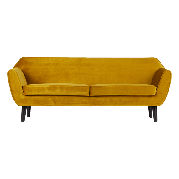 ROCCO BANK 187 CM VELVET OKERGEEL