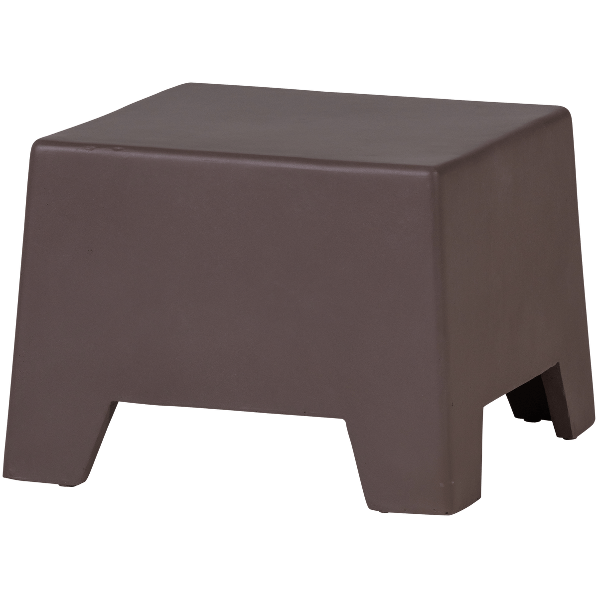 ZINA BIJZETTAFEL LAAG CEMENT BRUIN