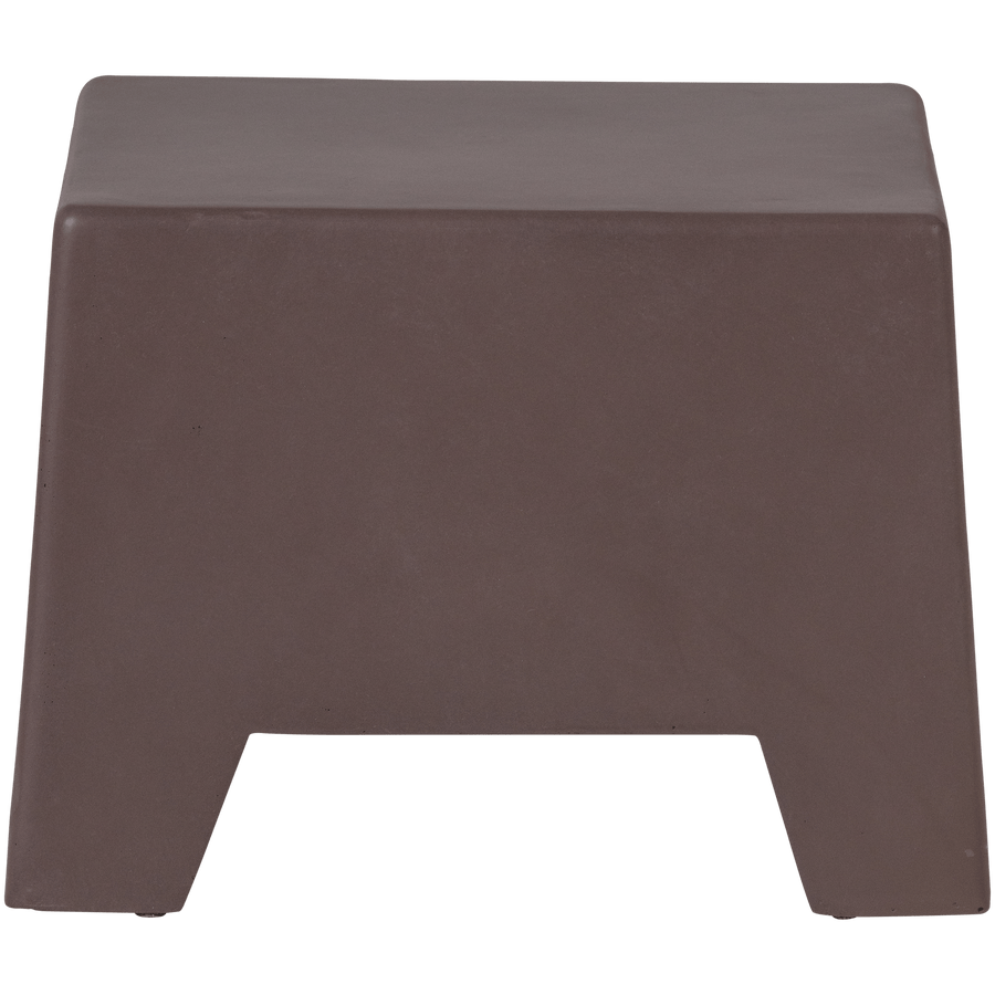 ZINA BIJZETTAFEL LAAG CEMENT BRUIN