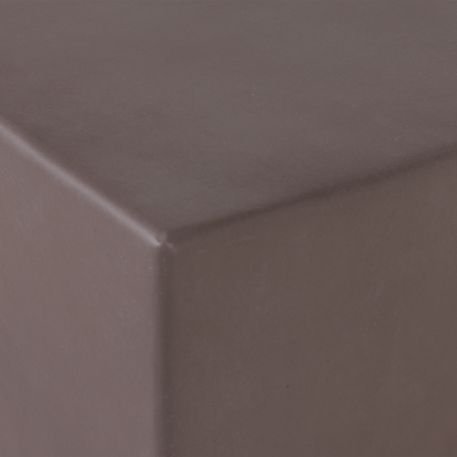 ZINA BIJZETTAFEL LAAG CEMENT BRUIN