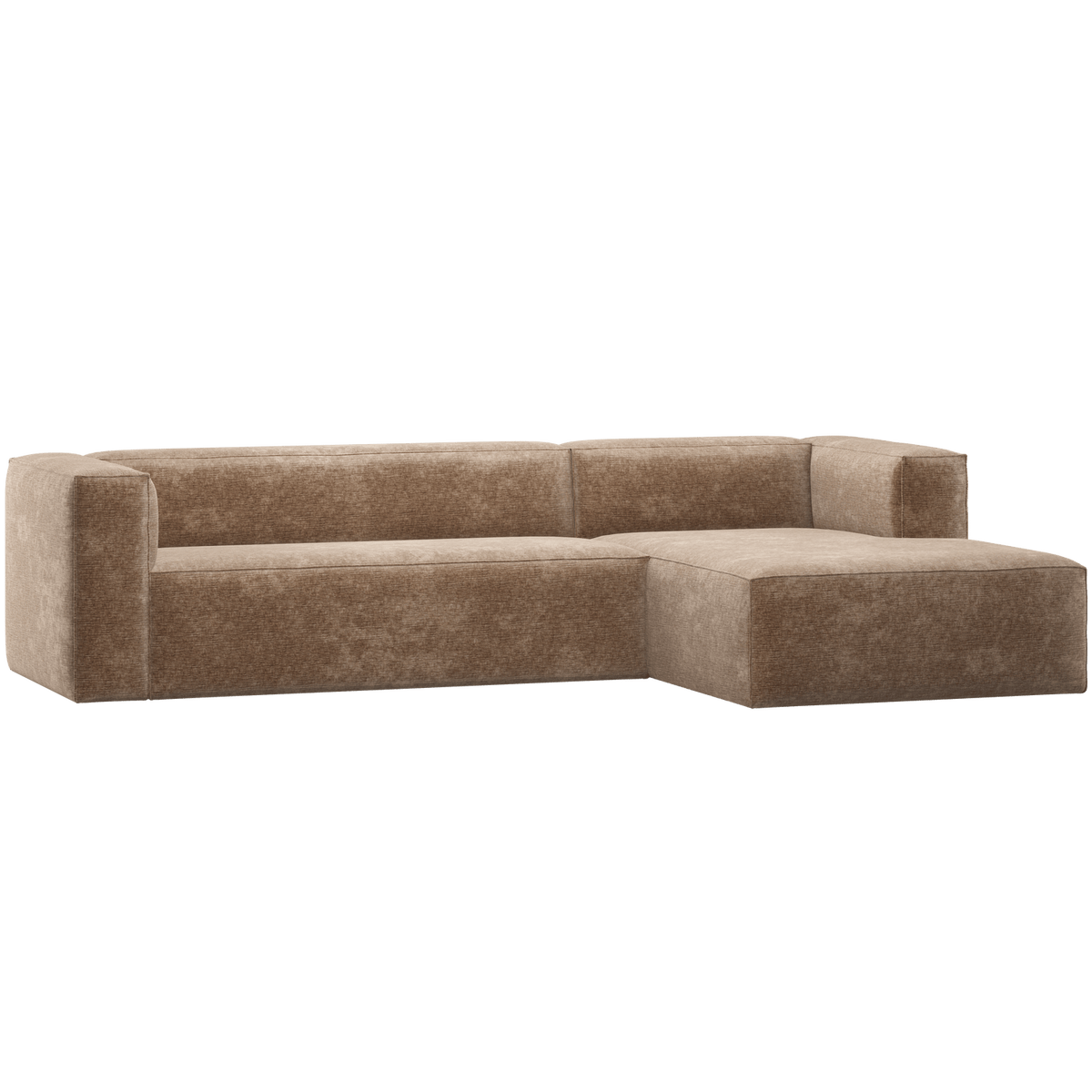 BEAN HOEKBANK RECHTS CHENILLE VELVET TAUPE