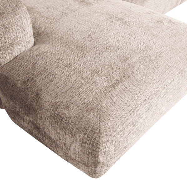 CLOUD CHAISE LONGUE BANK LINKS CHENILLE NATUREL