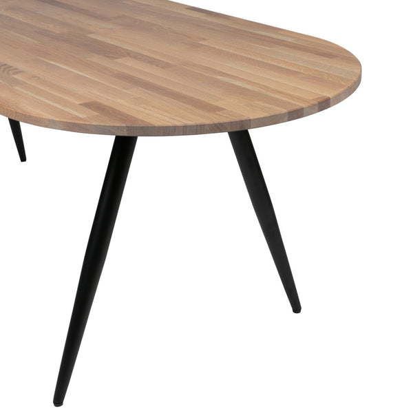 TABLO TAFELBLAD OVAAL EIKEN OLIE GRIJS [fsc]