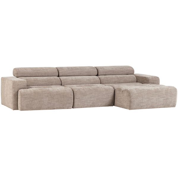 NOVI CHAISE LONGUE BANK RECHTS NATUREL MELANGE