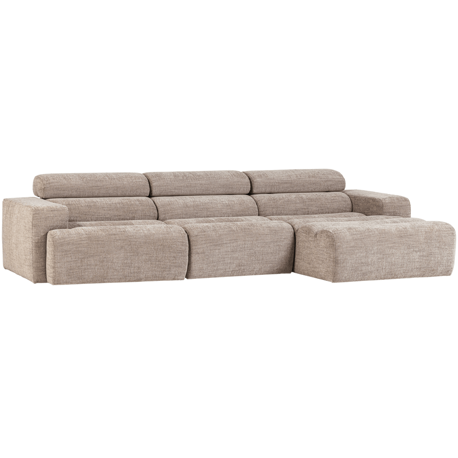 NOVI CHAISE LONGUE BANK RECHTS NATUREL MELANGE
