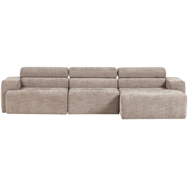 NOVI CHAISE LONGUE BANK RECHTS NATUREL MELANGE