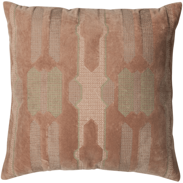 FEIS Kussen VELVET ROZE/NATUREL - SET VAN 3