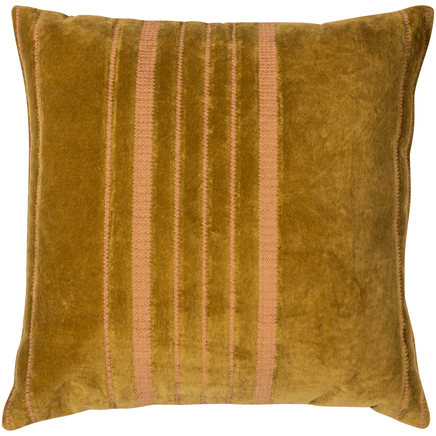 FEIS Kussen VELVET ROZE/NATUREL - SET VAN 3