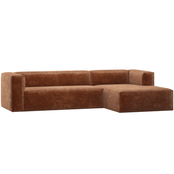 BEAN HOEKBANK RECHTS CHENILLE VELVET TERRA