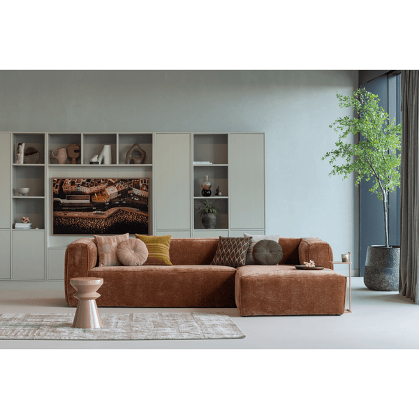 BEAN HOEKBANK RECHTS CHENILLE VELVET TERRA