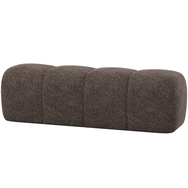 MOJO EETBANK 164 CM WOLLIG BRUIN