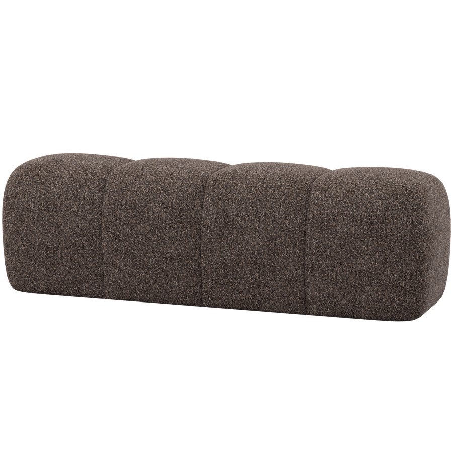 MOJO EETBANK 164 CM WOLLIG BRUIN