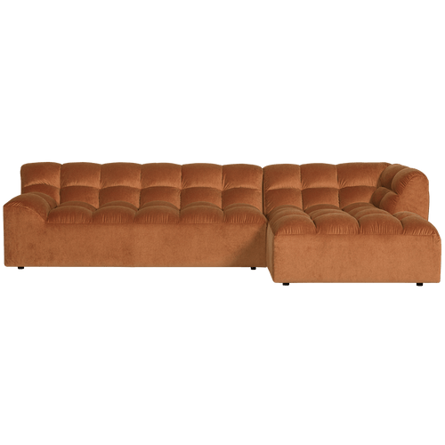 ALLURE CHAISE LONGUE RECHTS VELVET TERRA