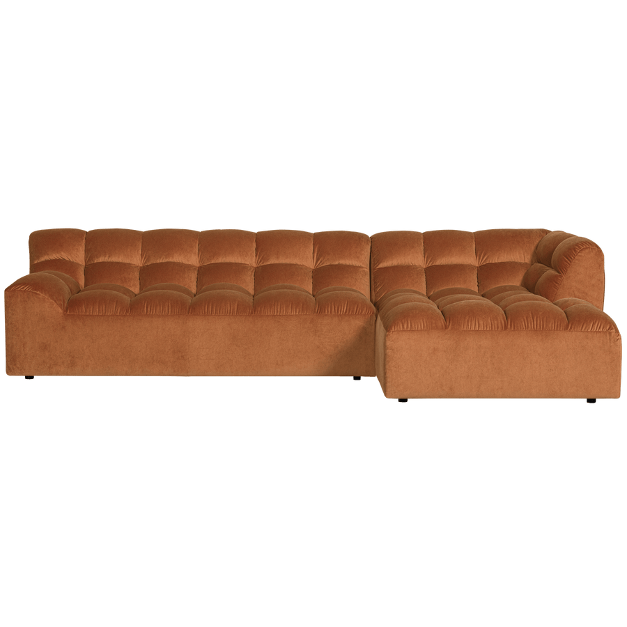 ALLURE CHAISE LONGUE RECHTS VELVET TERRA