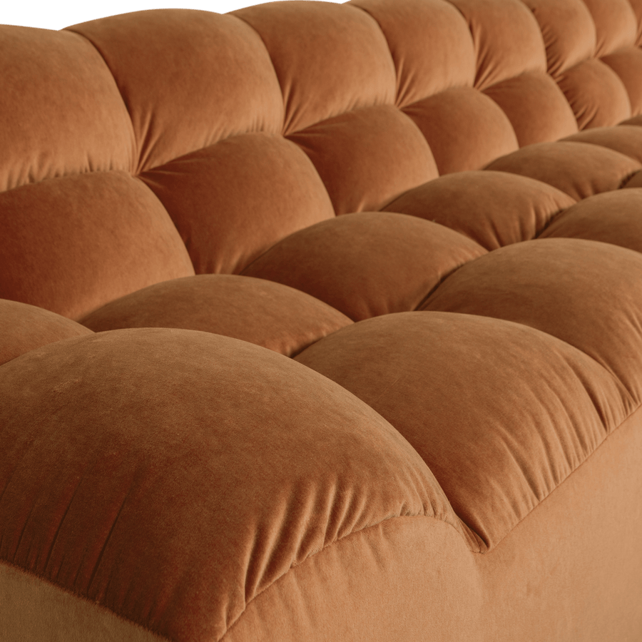 ALLURE CHAISE LONGUE RECHTS VELVET TERRA