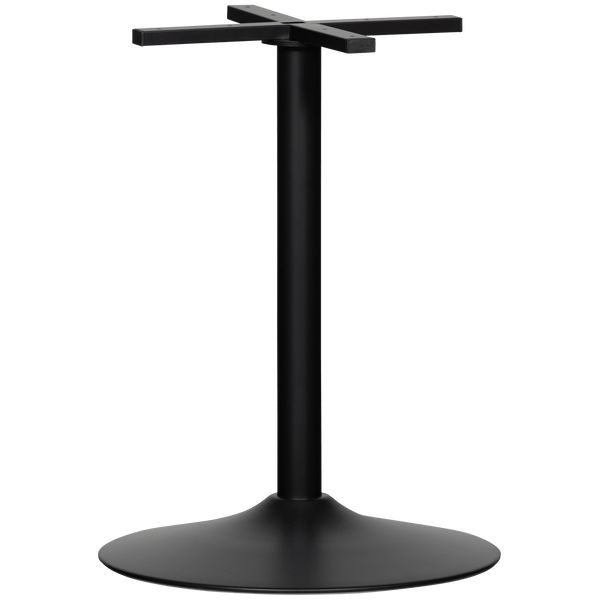 BISTRO RONDE BUISVOET METAAL MATZWART 72XO54 CM