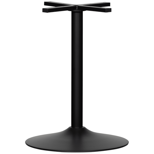 BISTRO RONDE BUISVOET METAAL MATZWART 72XO54 CM